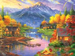 Mountain Retreat Lakes / Rivers / Streams Jigsaw Puzzle By Lafayette Puzzle Factory