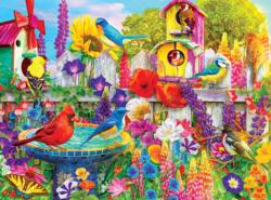 Bird Bath Garden Garden Jigsaw Puzzle By Lafayette Puzzle Factory