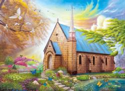 Inspirations - Serenity Church Churches Jigsaw Puzzle By Lafayette Puzzle Factory