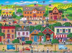 Hometown Heroes Americana & Folk Art Jigsaw Puzzle By Lafayette Puzzle Factory