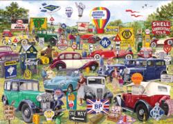 Motoring Memorabilia Collage Jigsaw Puzzle By Gibsons