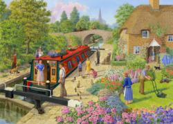 Lock Keeper's Cottage - Scratch and Dent Cottage / Cabin Jigsaw Puzzle By All Jigsaw Puzzles