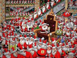 Chaos at Santa's Grotto Christmas Large Piece By All Jigsaw Puzzles