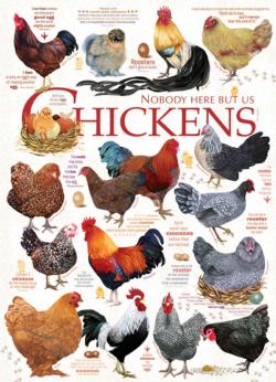 Chicken Quotes Chickens & Roosters Jigsaw Puzzle By Cobble Hill