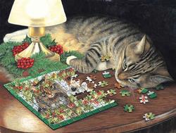 Piece-ful Slumber Cats Jigsaw Puzzle By SunsOut