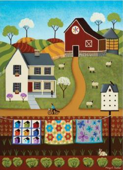 Rural Life - Spring to Summer Domestic Scene Jigsaw Puzzle By PuzzleTwist