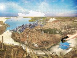 Scratch OFF History Puzzle :  Boston Boston Jigsaw Puzzle By 4D Cityscape Inc.
