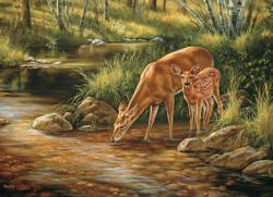 Deer Family Forest Animal Jigsaw Puzzle