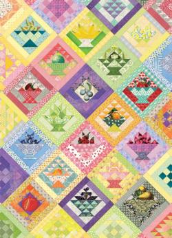 Fruit Basket Quilt Food and Drink Jigsaw Puzzle By Cobble Hill