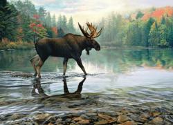 Moose Crossing Lakes / Rivers / Streams Jigsaw Puzzle By Cobble Hill