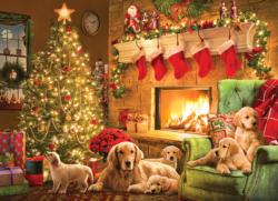 Cozy Fireplace Christmas Jigsaw Puzzle By Cobble Hill