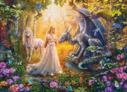 Princess' Garden Unicorns Large Piece By Eurographics