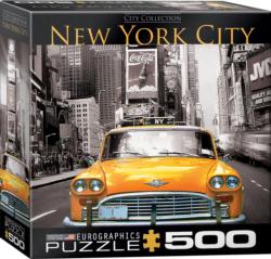 Yellow Cab (New York City) Monochromatic Jigsaw Puzzle By Eurographics