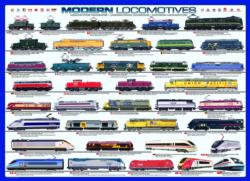 Modern Locomotives Pattern / Assortment Jigsaw Puzzle By Eurographics