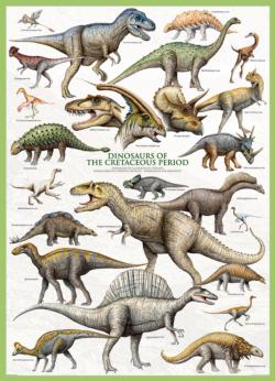 Dinosaurs Cretaceous Pattern / Assortment Jigsaw Puzzle By Eurographics
