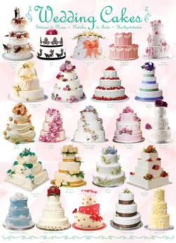Wedding Cakes Pattern / Assortment Jigsaw Puzzle By Eurographics