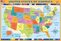 Map of the United States of America Maps / Geography Children's Puzzles By Eurographics