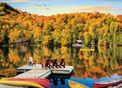 Lakeside Cottage, Quebec Lakes / Rivers / Streams Jigsaw Puzzle By Eurographics