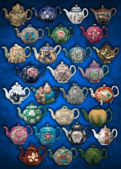 Teapot Collection Puzzle Pattern / Assortment Jigsaw Puzzle By Mchezo Puzzles