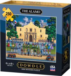 The Alamo Landmarks / Monuments Wooden Jigsaw Puzzle By Dowdle Folk Art