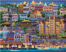Galveston Cities Wooden Jigsaw Puzzle By Dowdle Folk Art