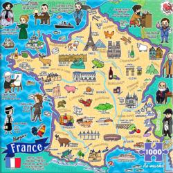 Map of France France Jigsaw Puzzle By Re-marks