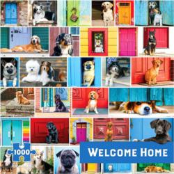 Welcome Home Dogs Jigsaw Puzzle By Re-marks