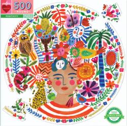 Positvity People Round Jigsaw Puzzle By eeBoo