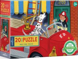Red Fire Truck Vehicles Children's Puzzles By eeBoo