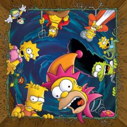 The Simpsons Treehouse Of Horror "Happy Haunting" Movies / Books / TV Jigsaw Puzzle By USAopoly
