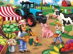 Market Day Food and Drink Children's Puzzles By MasterPieces
