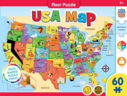 USA Map United States Children's Puzzles By MasterPieces