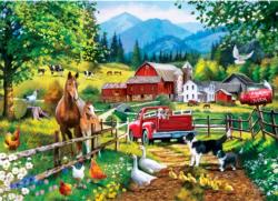 White Dove Farm Horses Jigsaw Puzzle By MasterPieces