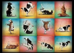Cow Yoga Collage Jigsaw Puzzle By Willow Creek Press