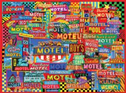 Motel Road Trip Travel Jigsaw Puzzle By Willow Creek Press