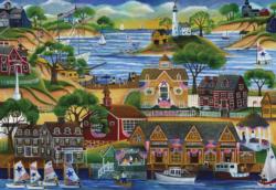 July 4th Seaside Celebration Seascape / Coastal Living Jigsaw Puzzle By Crown Point Graphics