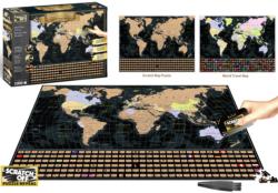 Scratch OFF Travel Puzzle: World Map United States Jigsaw Puzzle By 4D Cityscape Inc.