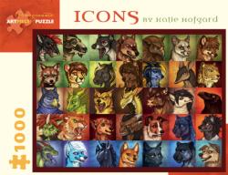 Icons Unicorns Jigsaw Puzzle By Pomegranate