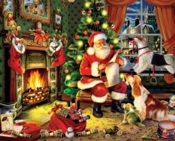 Checking It Twice Christmas Jigsaw Puzzle By White Mountain