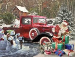 Santa's Truck Christmas Jigsaw Puzzle By White Mountain