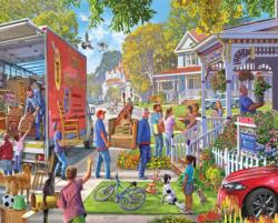 Moving In Domestic Scene Jigsaw Puzzle By White Mountain