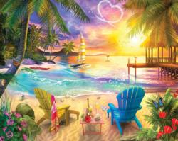 Wish You Were Here Sunrise / Sunset Jigsaw Puzzle By White Mountain