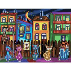 Cat's Night Out Cats Jigsaw Puzzle By Jacarou Puzzles