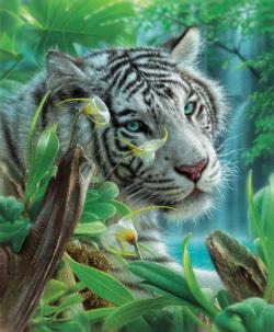 White Tiger of Eden Tigers Jigsaw Puzzle By SunsOut