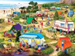 Seaside Campground - Scratch and Dent Seascape / Coastal Living Jigsaw Puzzle By SunsOut