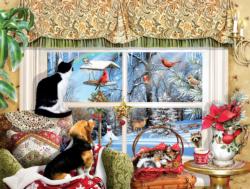 Looking Through a Window Domestic Scene Jigsaw Puzzle By SunsOut