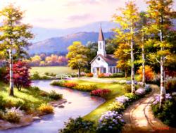 Country Chapel Churches Jigsaw Puzzle By SunsOut
