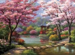 Spring Pagoda Lakes / Rivers / Streams Jigsaw Puzzle By SunsOut