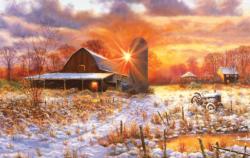 Snow Barn Snow Jigsaw Puzzle By SunsOut