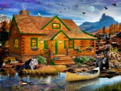 Blue Mountain Cabin Cottage / Cabin Jigsaw Puzzle By SunsOut